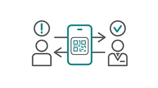 This is an image showing simple icons representing the Mobile App Framework.